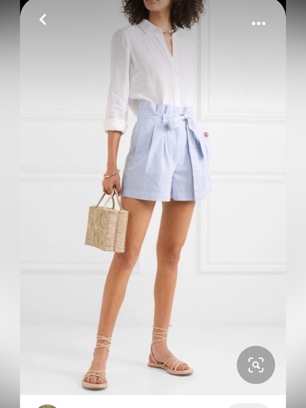 J.Crew seersucker striped tie waist shorts